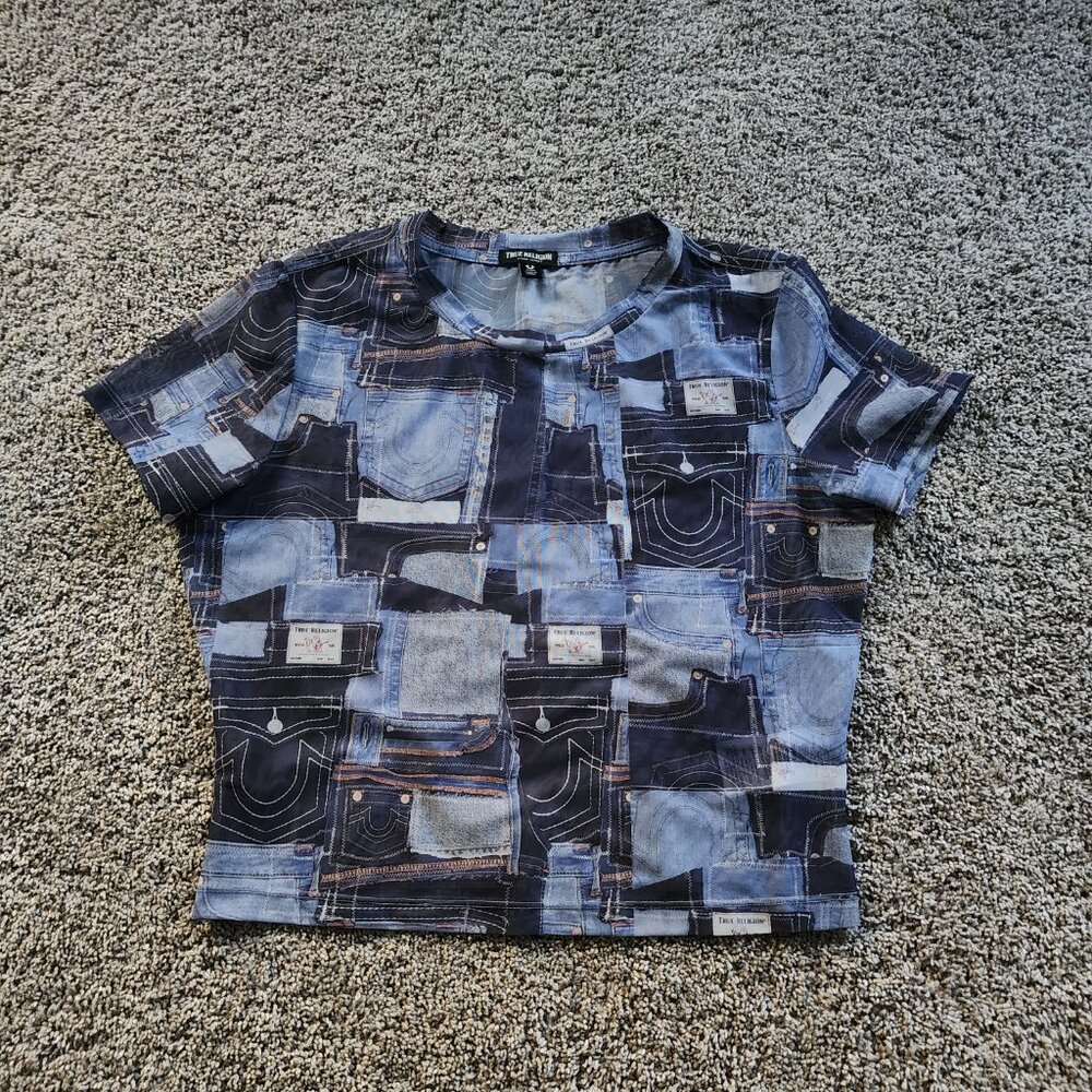 True Religion Mesh Jean Pocket Tee